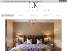 Tablet Screenshot of lkinteriors.com